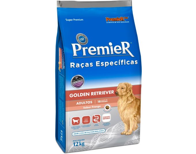 Ração Seca Premier Pet Raças Especificas Cães Ad Golden Retriever - 12