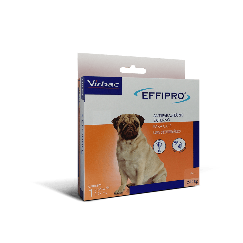 Antipulgas e Carrapatos virbac Effipro Cães 2 10 Kg 1 Pipeta
