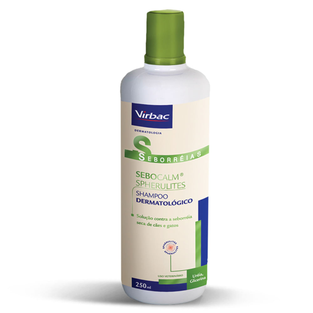 Shampoo Virbac Sebocalm Spherulites para Seborreia 250 ml American Pet