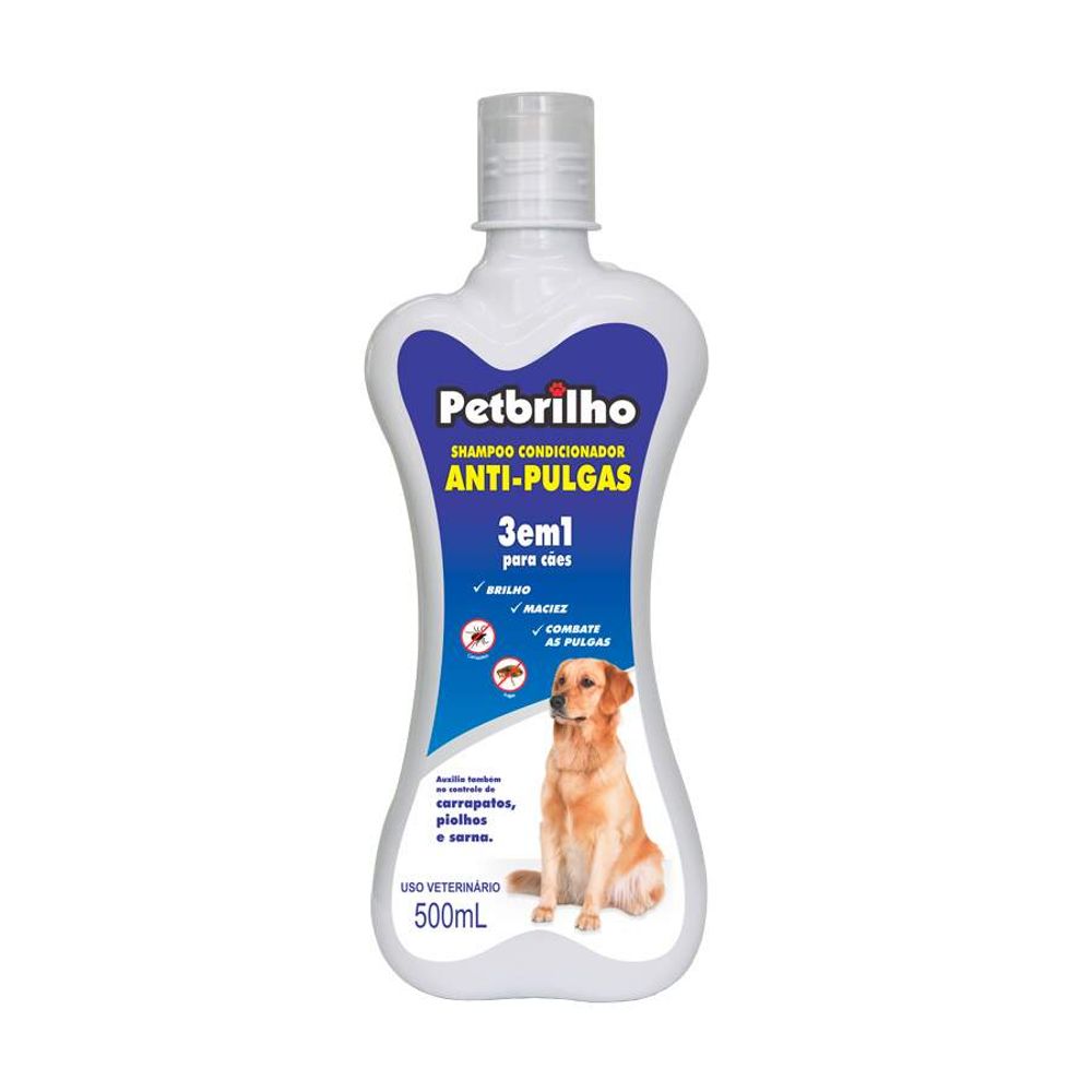 Shampoo AntiPulgas 3x1 Petbrilho 500ml American Pet